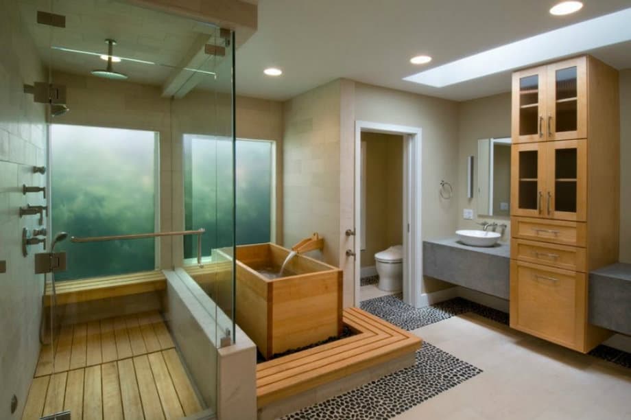 Bathroom design ideas: Japanese style bathroom ideas (55 Photos+videos)