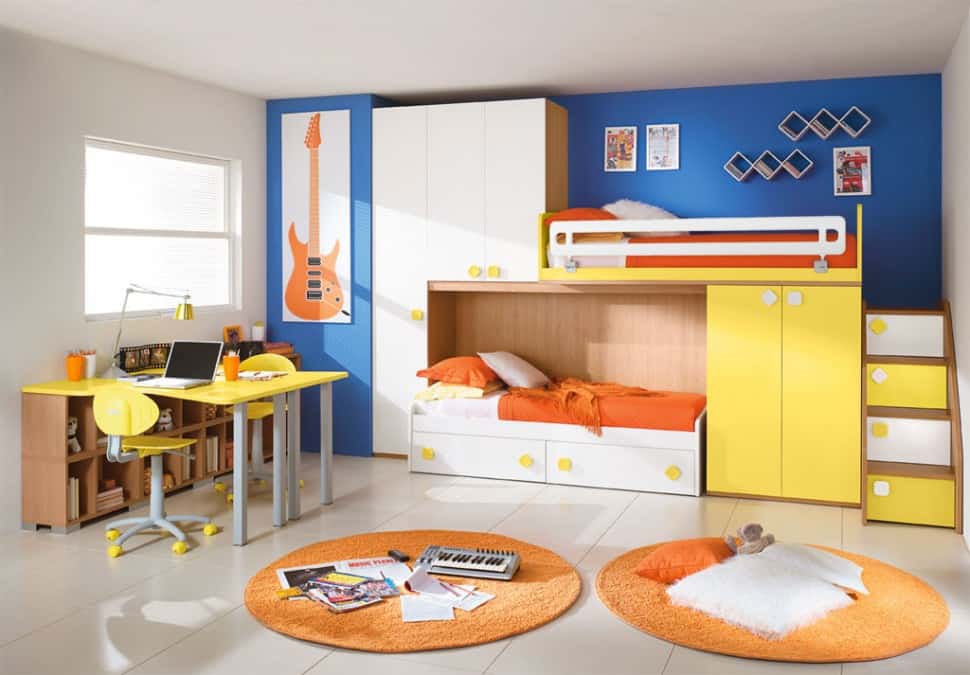 colorful kids bedroom