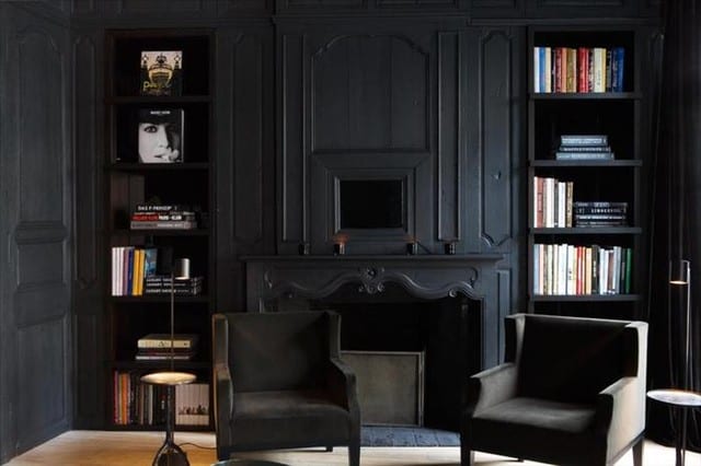 Living room  ideas  black  living room 