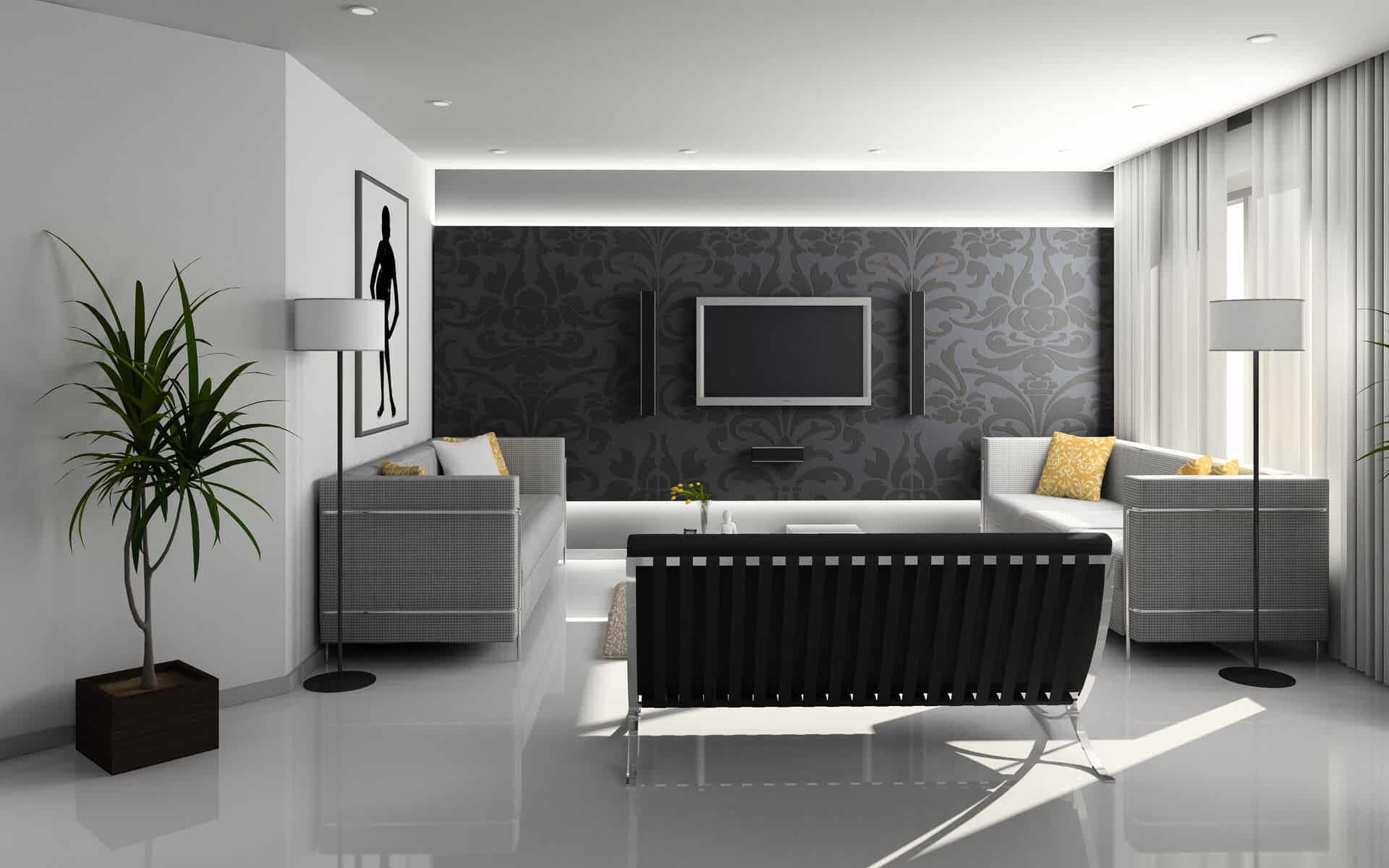 modern technology living room