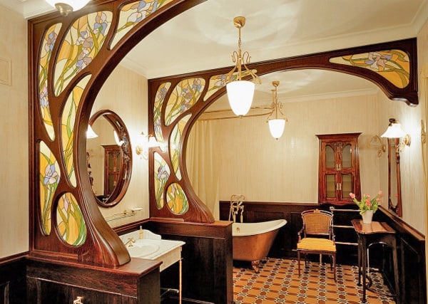 Modern bathroom design Art  nouveau  bathroom