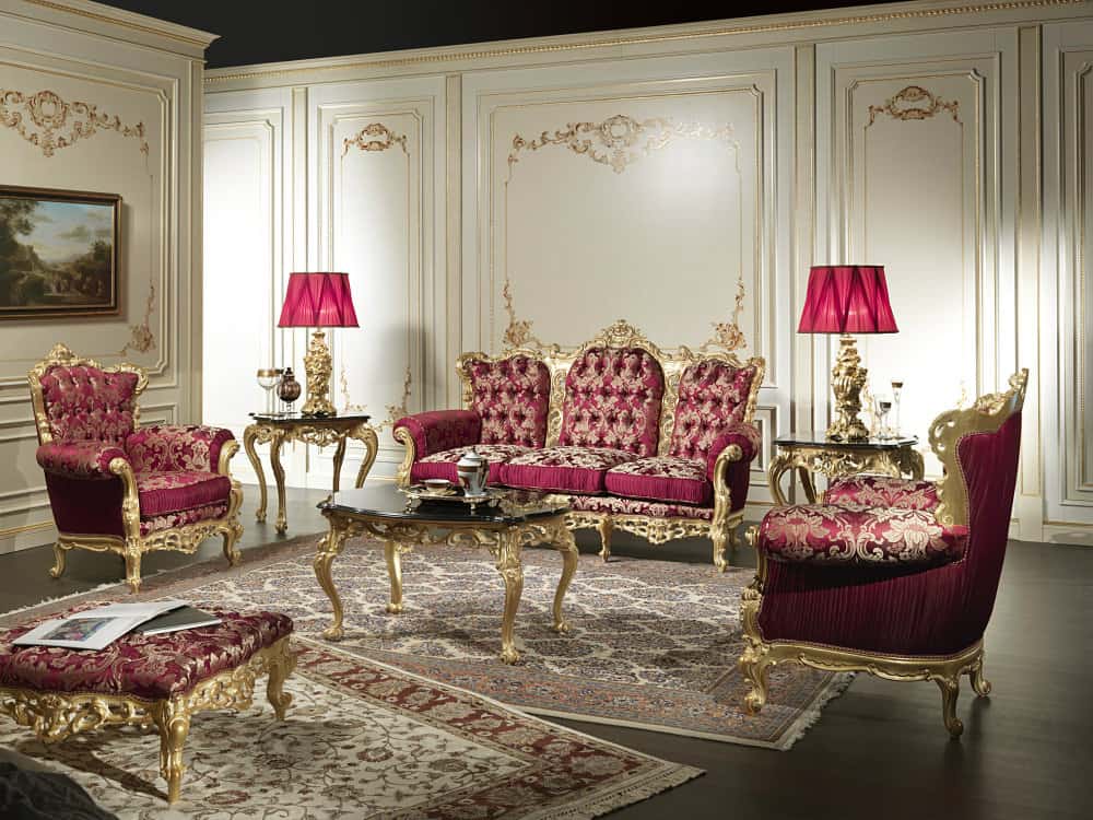 Baroque interior, Luxury living room, House design