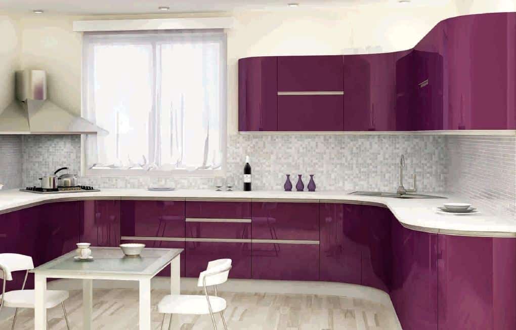 Interior design trends 2017: Purple kitchen