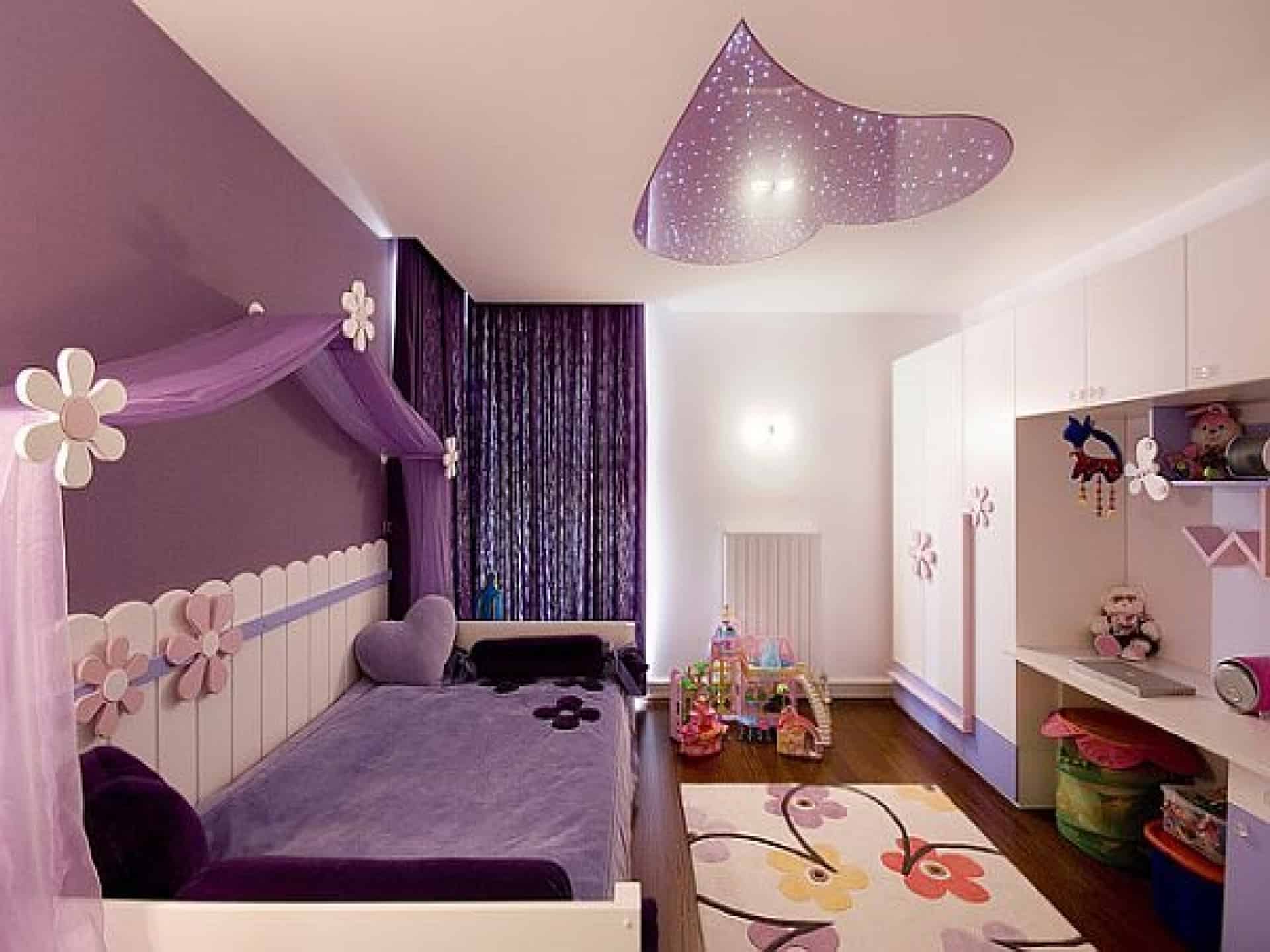 Home decor trends 2017: Purple teen room