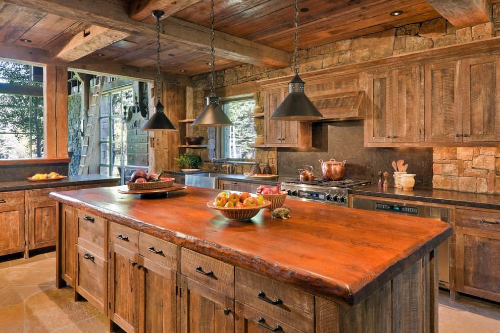 Rustic-kitchen-decor- kitchen-decorating-ideas- modern-kitchen-design- interior-design-trends-2017- decorating-trends-2017